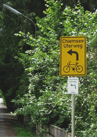 Beschilderung Uferweg
