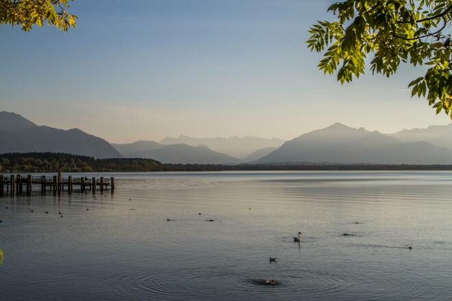 Chiemsee- und Alpenblick