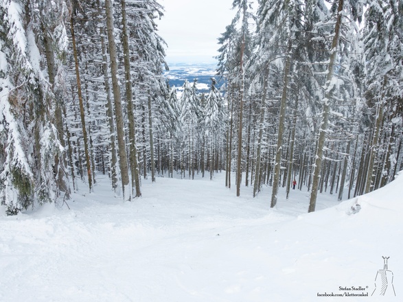 die neue Schneise ist gut zu befahren