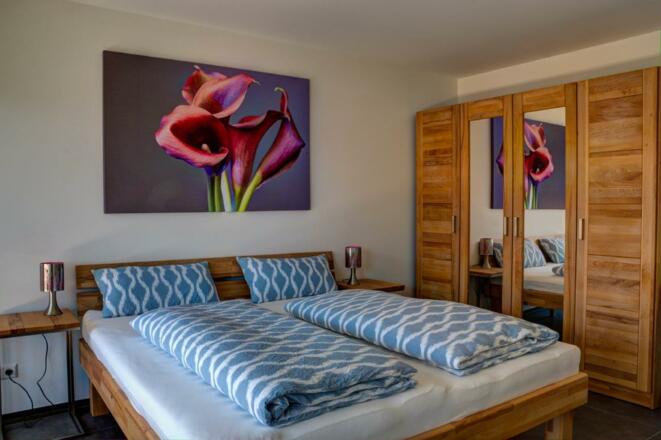 Schlafzimmer, Alpenblick