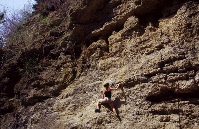 Verfestigte Schotter der Eiszeit