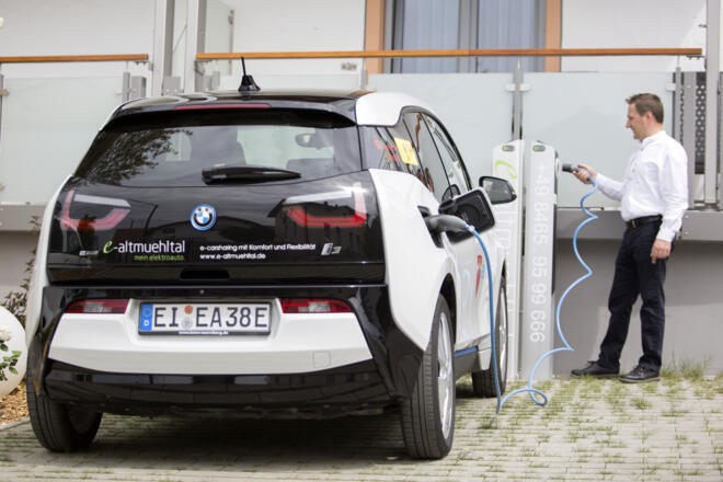 e-altmuehltal Elektroautoladestation Pfahldorf am Limes | Landhotel Geyer