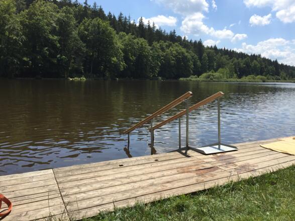 Treppe in Deininger Weiher