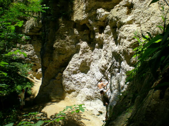 Verfestigte Schotter der Eiszeit