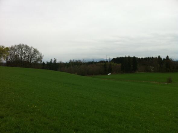 Alpenbanorama vor Achberg