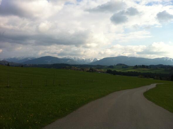 Aussicht auf die Alpen