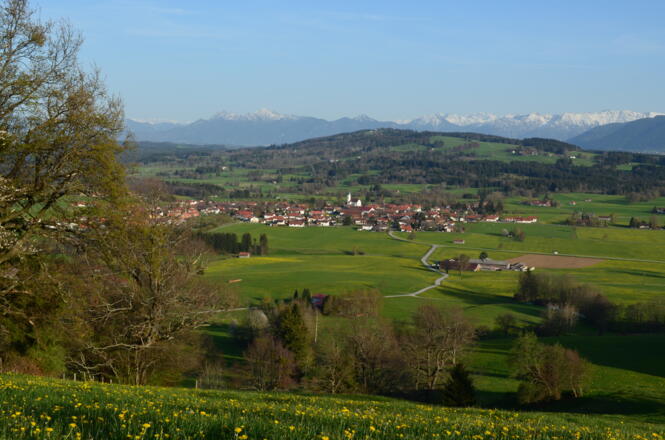 Blick auf Böbing