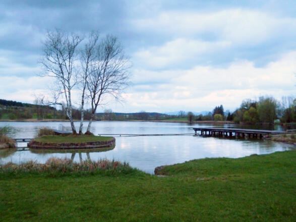 Abendstimmung am Dietlhofer See.
