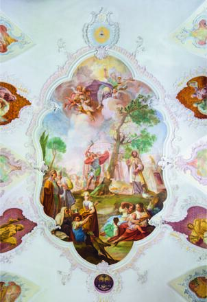 Deckenfresko Langhaus