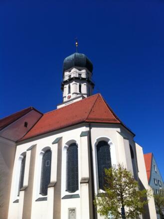 Die Stadtpfarrkirche Mariae Himmelfahrt in Schongau.