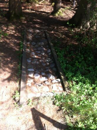 Fühlstation Steinbrocken