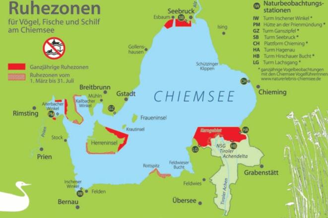 Ruhezonen am Chiemsee