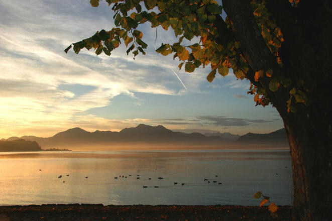 Sonnenaufgang am Chiemsee