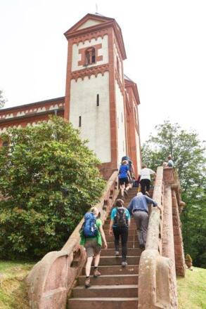 die kleine Basilika war auch eine Station beim Wanderkultevent "24h von Bayern" 2015