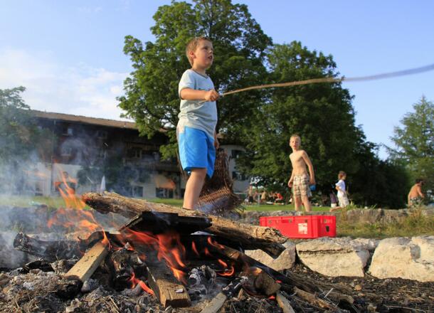 Ein Lagerfeuer macht immer Spaß!