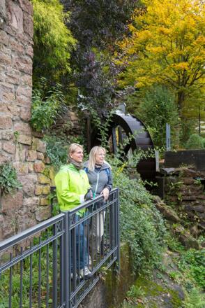 altes Mühlrad am Hotel Lamm