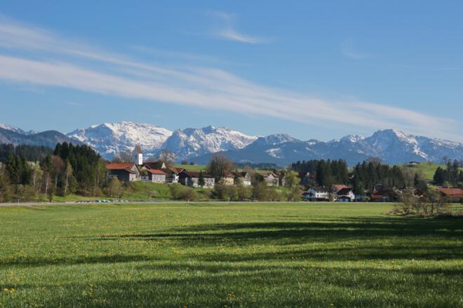 Blick auf Prem am Lech