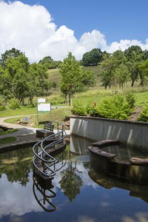 Barrierefreie Wassertretanlage Mespelbrunn