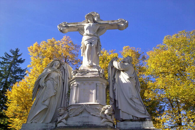 Fernwanderweg Meditationsweg Ammergauer Alpen - Kreuzigungsgruppe