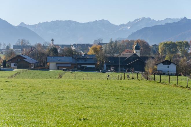 Wanderung - Hungerbach-Rundweg - Spatzenhausen mit Alpen