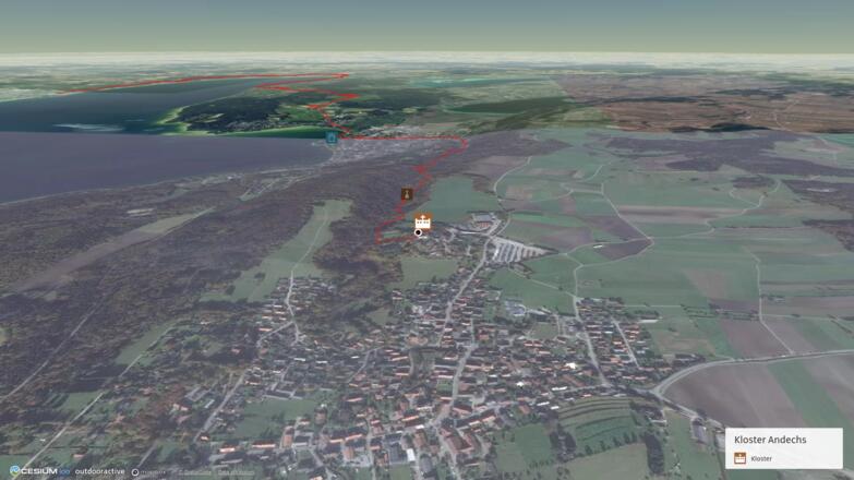 Pilgerweg im Starnberger Fünf-Seen-Land: Münchener Jakobsweg: Andechs - Utting