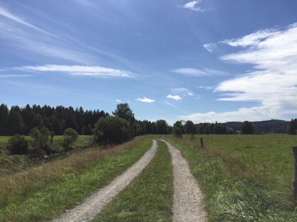 Radweg am Loisachkanal von Baierlach nach Beuerberg