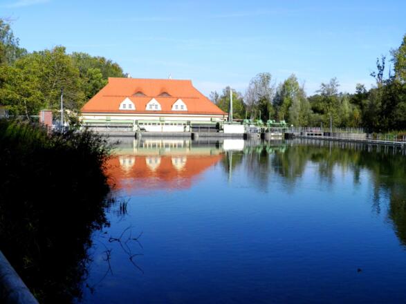 EW kurz nach Isar-Steg