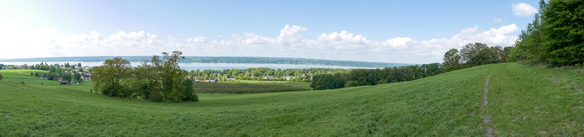 Panoramablick vom Jaudesberg über den Ammersee