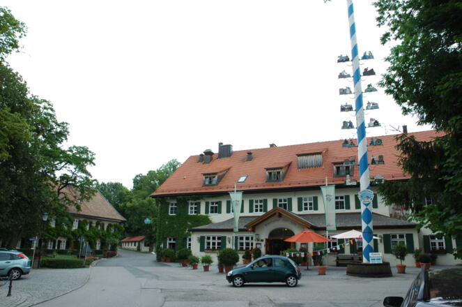 Der Brauereigasthof in Aying.