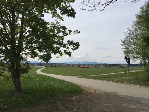 Alpenblick nach Baiernrain