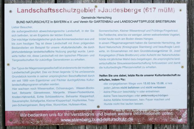 Beschreibung des Landschaftsschutzgebietes Jaudesberg
