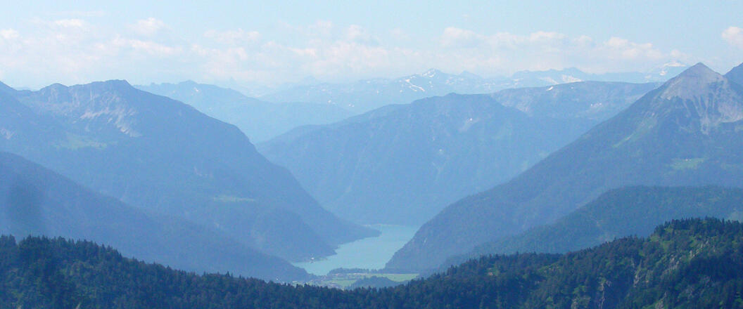 Blick Richtung Achensee nach Tirol