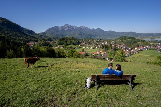 Aussichtspunkt Kohlleite mit Blick über Kochel a. See