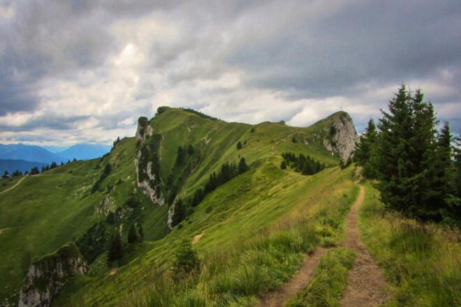 Gratweg zum Latschenkopf (1712 m) und Vorderen Kirchstein