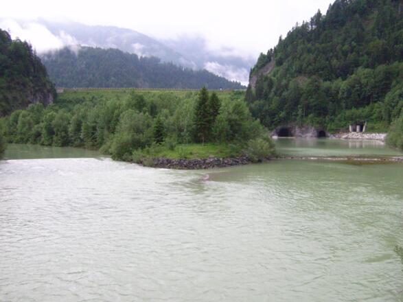 Der Sylvensteindamm. 