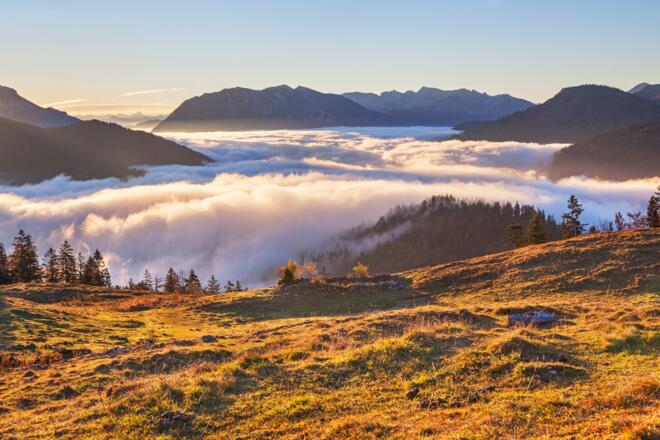 Blick ins Karwendel von Hochalm
