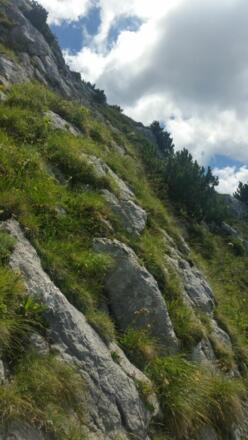 Nur für Geübte der direkte Weg über den Roßstein