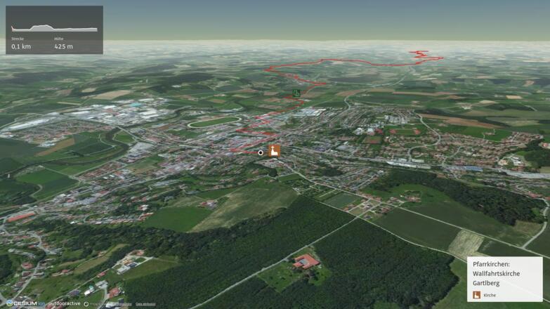 Pilgerweg in Niederbayern: Böhm.-Bayrischer Weg: Pfarrkirchen - Eggenfelden