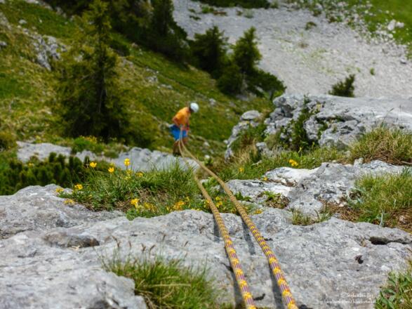 abseilen über die Sonnenplatte ist auch möglich