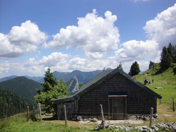 Blick zum Leonhardstein vom Hochleger Sonnbergalm