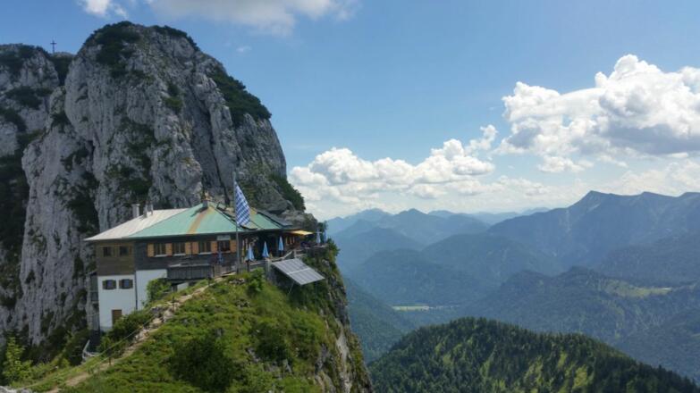 Blick vom Roßstein auf die Tegernseeerhütte