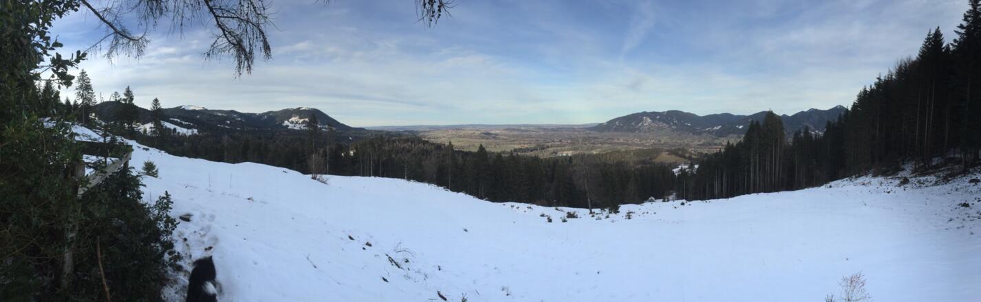 Letzter freier Blick ins Isartal