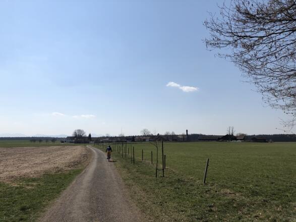Nach dem Teufelsgraben Blick nach Roggersdorf