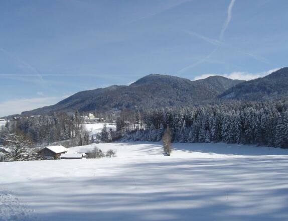 Azussicht von der Schönau nach Bad Heilbrun und den Hausbergen