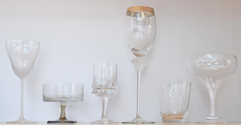Trinkglasserien verschiedener Designer, Fa. Rosenthal