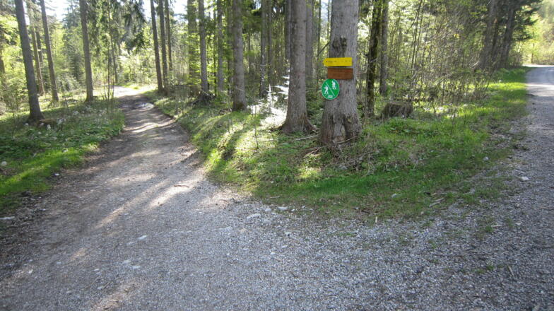 Abzweigung in die Klause