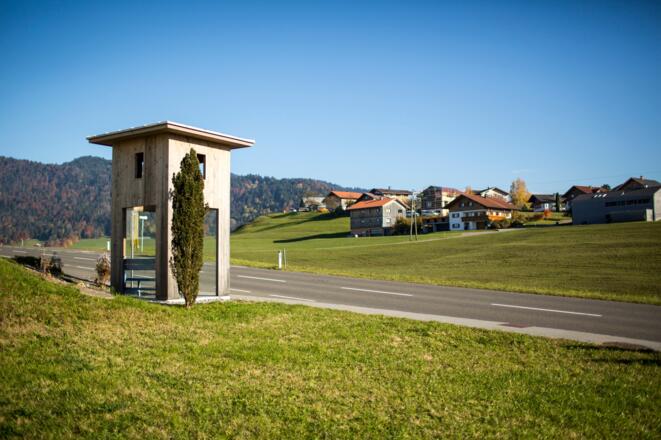 BUS:STOP Krumbach, Haltestelle Oberkrumbach