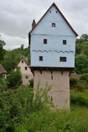 Das sogenannte &quot;Toppler-Schlösschen&quot; unterhalb von Rothenburg o. d. Tauber