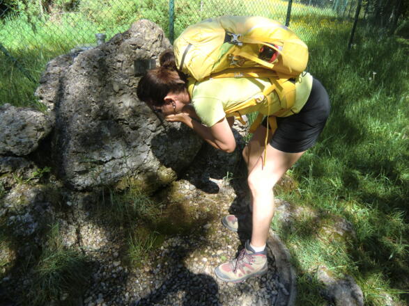 Trinkwasserquelle am Rundwanderweg Via Aqua