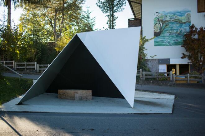 BUS:STOP Krumbach, Haltestelle Unterkrumbach Süd